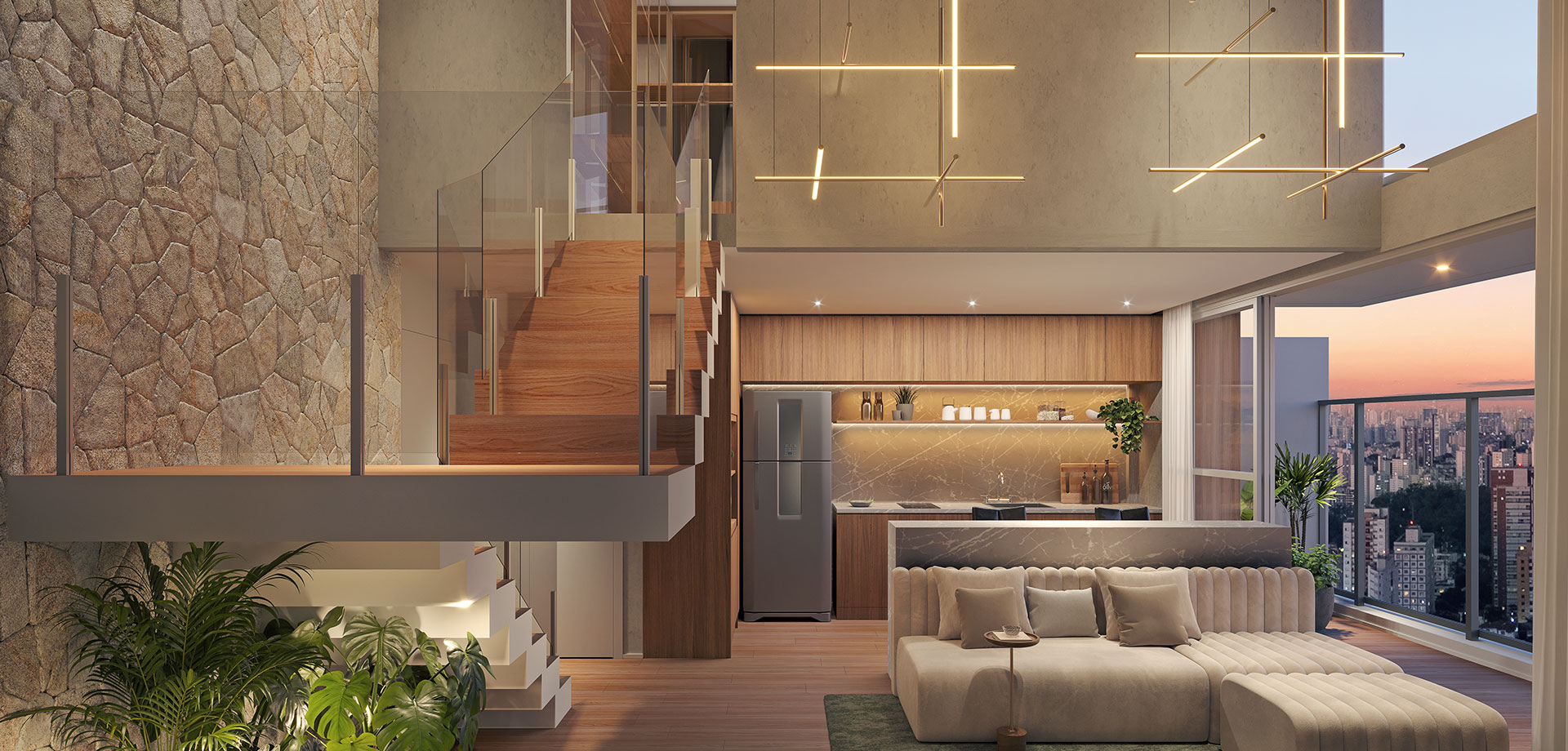 studio duplex de 107m²