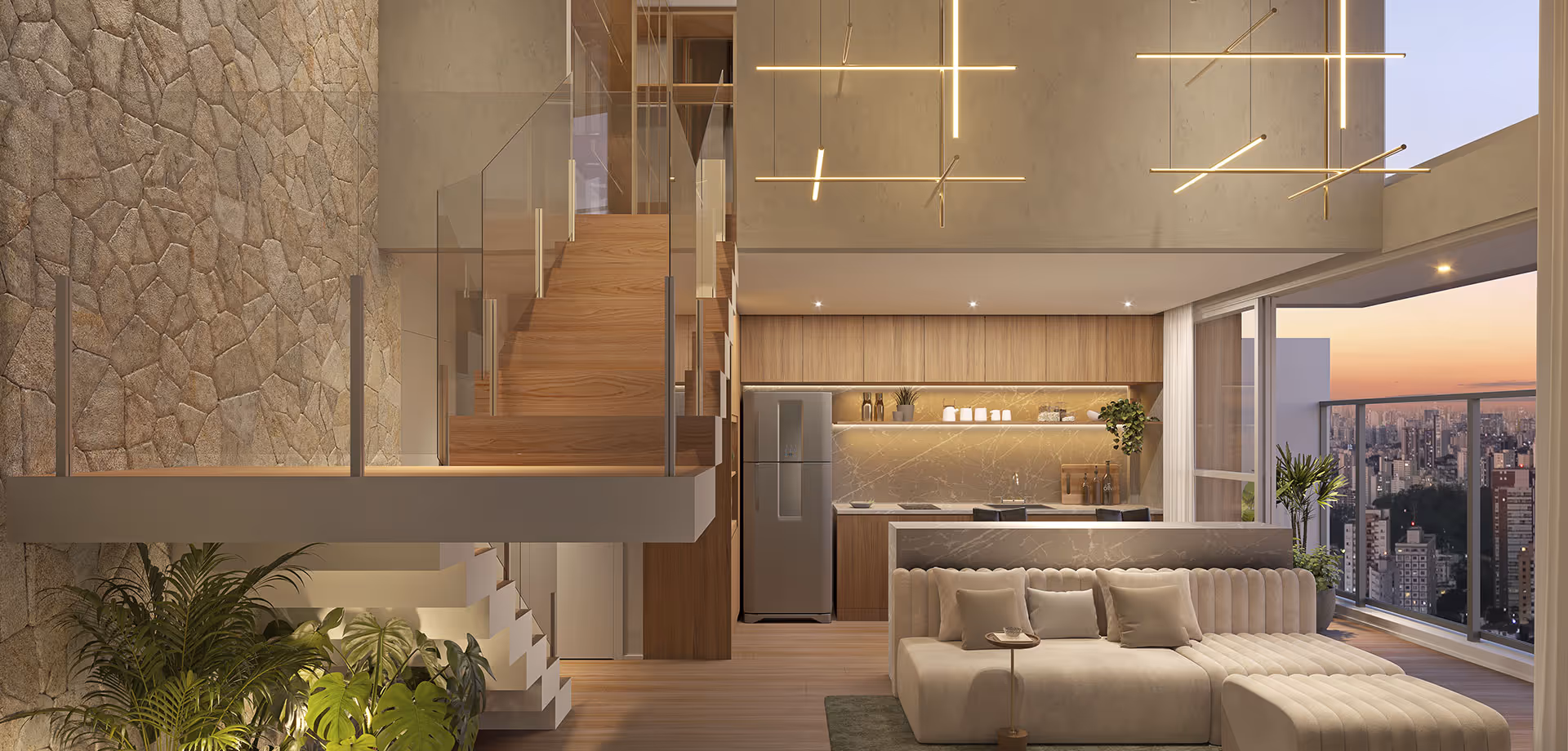 studio duplex de 107m²