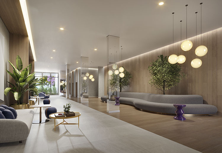 lobby com coworking