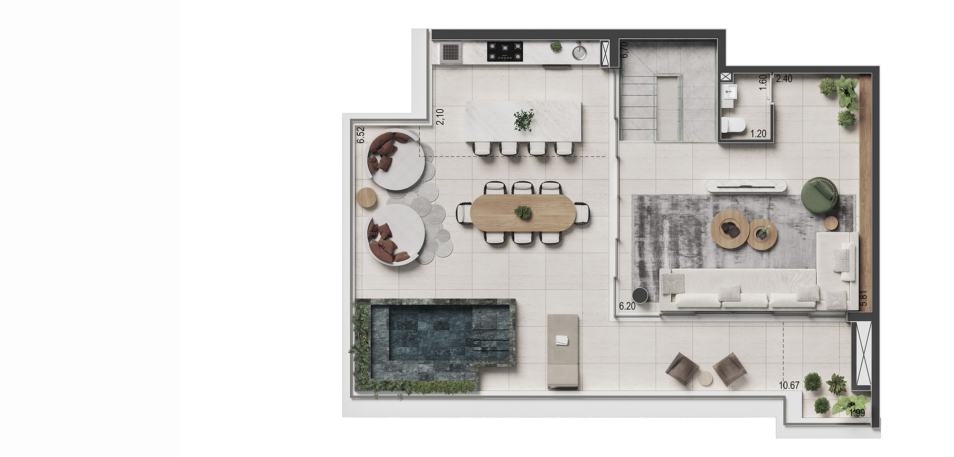 DUPLEX DE 219 M² 3 DORMS. (1 SUÍTE)