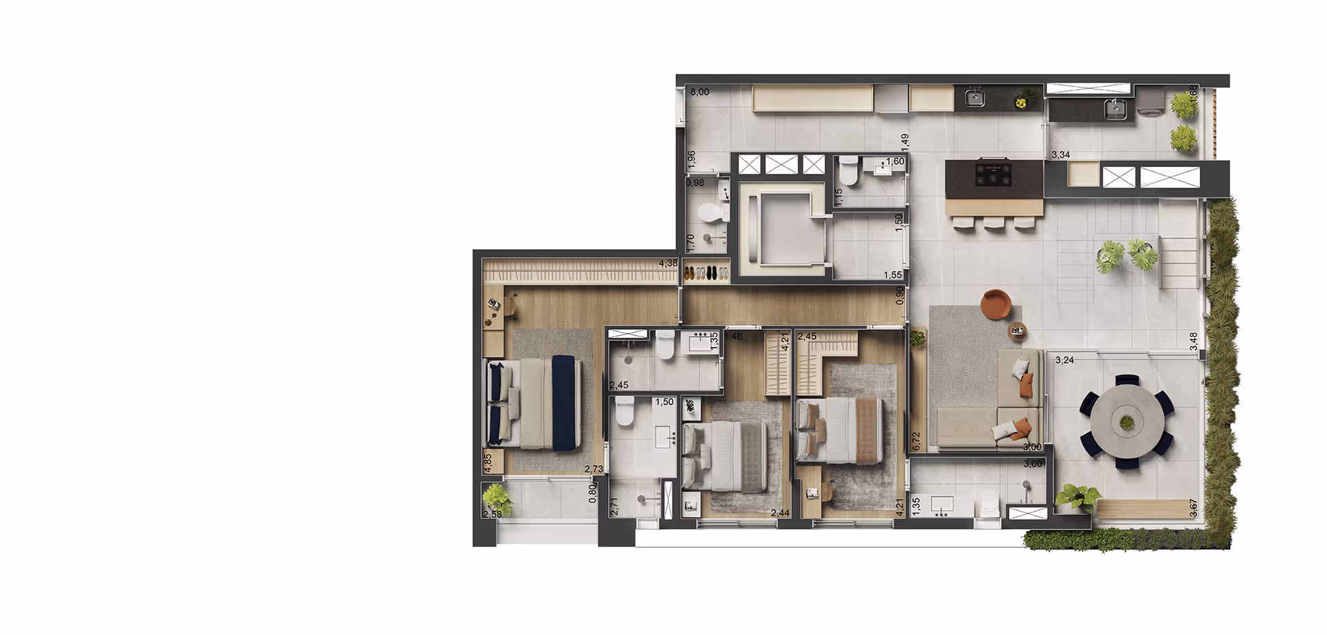 APTO. DE 280 M² 4 SUÍTES