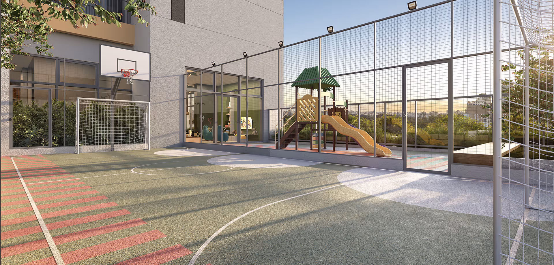 quadra kids e playground