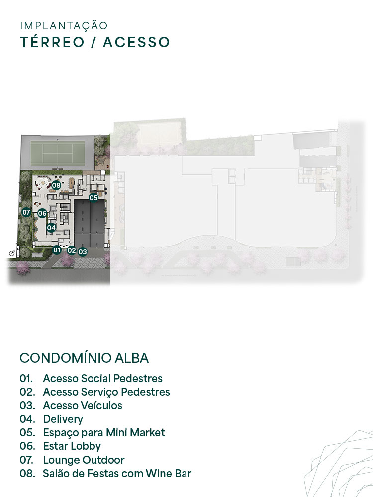 Alba implantação térreo